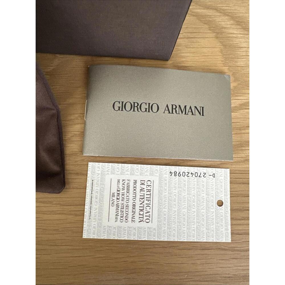 Giorgio Armani Glasses Case, Brown, Eyeglasses Frames Pouch Eyewear Designer - Picture 6 of 6